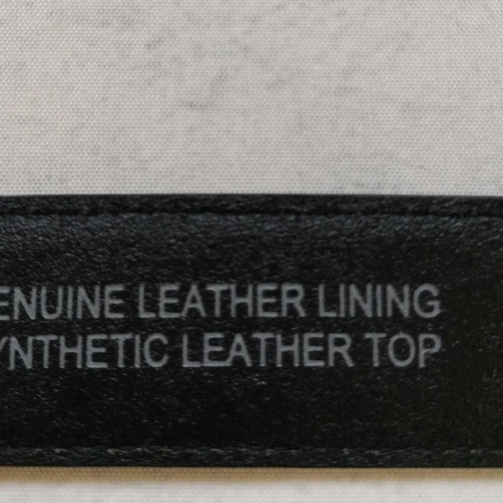 Columbia Men's Trinity Belt Black Silver Buckle Leather Lining Classic Business